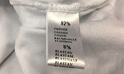 Вшивные этикетки на перчатки